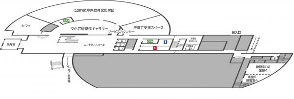 フロアマップ1階